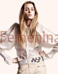 H&M blusa blanca mangas amplias bordadas